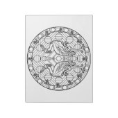 Heron Mandala Coloring Book Pad Notitieblok (Linkerzijde)