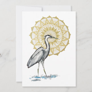 Heron Mandala Large Flat Note Kaart