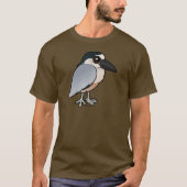 Heron met een vogelbeker t-shirt (Voorkant)