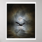 "Heron Moon" Art Print Poster (Voorkant)