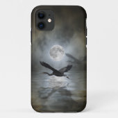 Heron Moon Fantasy iPhone Case (Achterkant)