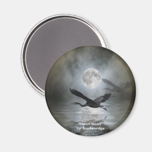 "HERON MOON" Magneten (Voorkant / Achterkant)