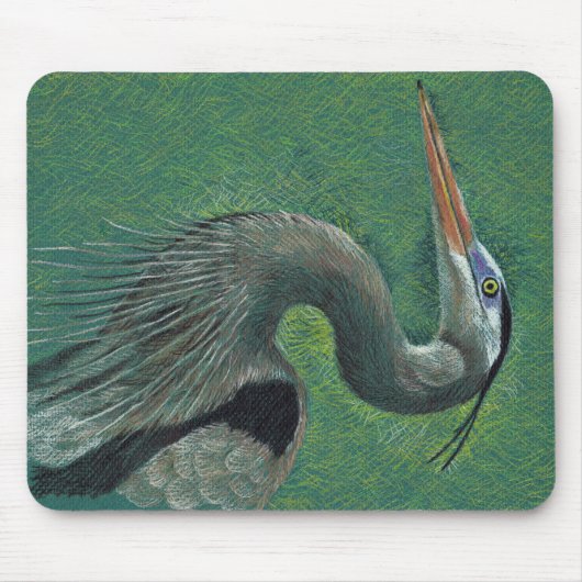 Heron mousepad muismat (Voorkant)