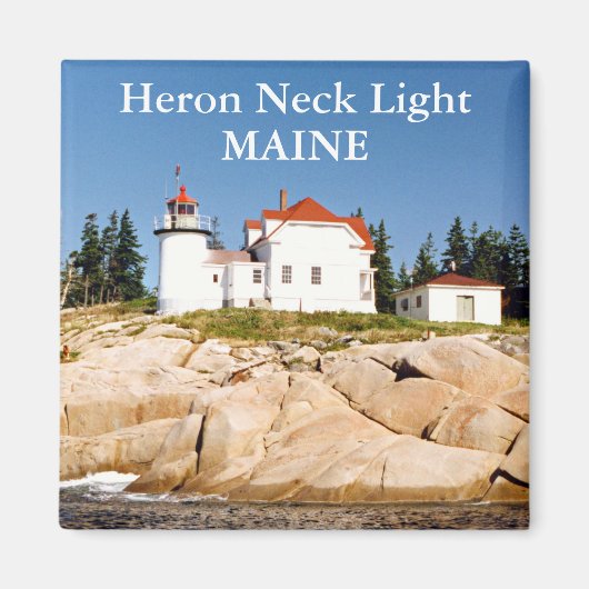 Heron Neck Light, Maine Magnet (Voorkant)