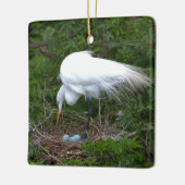 Heron Nest met Eieren Ornament (Links)