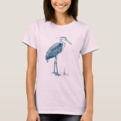 Heron - Ocean Blue T-shirt (Voorkant)