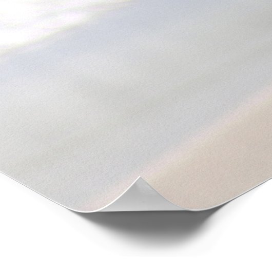 Heron op het profiel van het strand Kleur 16x20 Poster (Hoek)