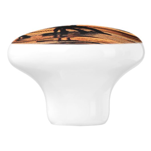 Heron op Sunset Ceramic Knob Keramische Knop (Zijkant)