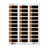 Heron op Sunset Return-adres Etiket (Full Sheet)