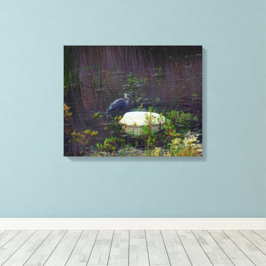 Heron P9687 Canvas Afdruk (Insitu (Houten vloer))