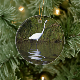 Heron Photo Keramisch Ornament