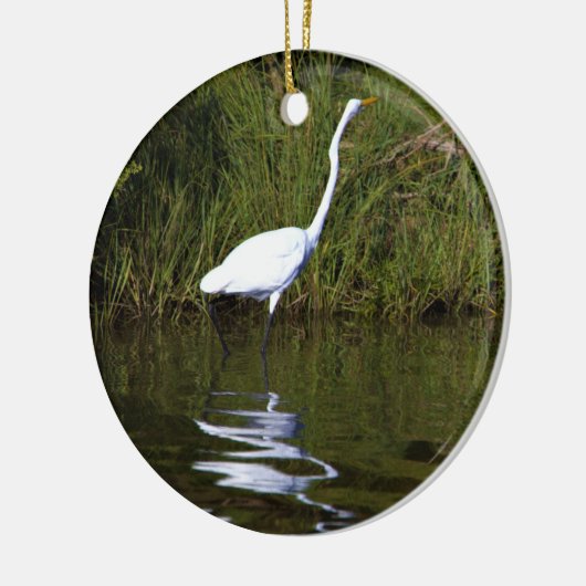 Heron Photo Keramisch Ornament (Links)