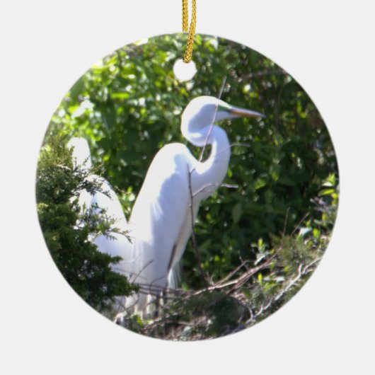 Heron Photo Ornament (Voorkant)