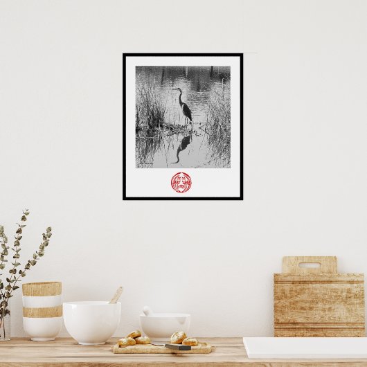 Heron Poster (Keuken)