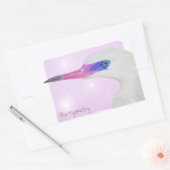 Heron Rechthoekige Sticker (Envelop)