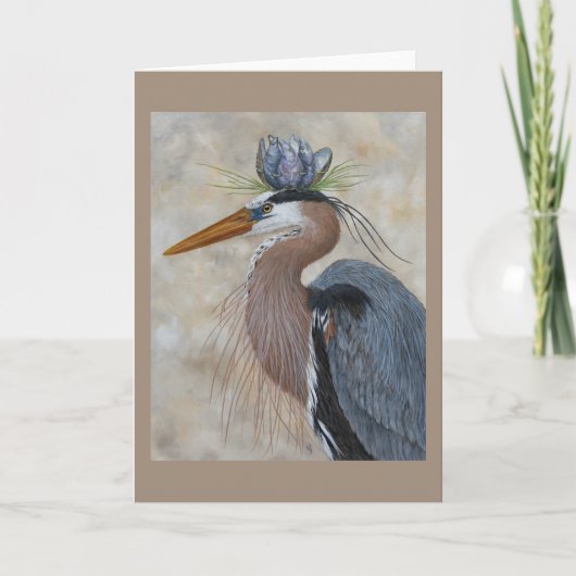 Heron Royalty wenskaart Kaart (Voorkant)