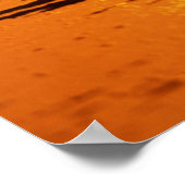 Heron silhouette bij zonsondergang, Florida Poster (Hoek)