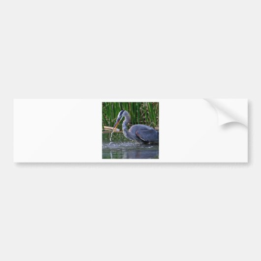 Heron Splash Bumpersticker (Voorkant)