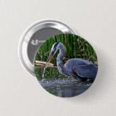 Heron Splash Ronde Button 5,7 Cm (Voorkant /achterkant)