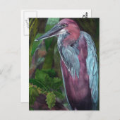 Heron Standing Alone 2 Briefkaart (Voorkant / Achterkant)