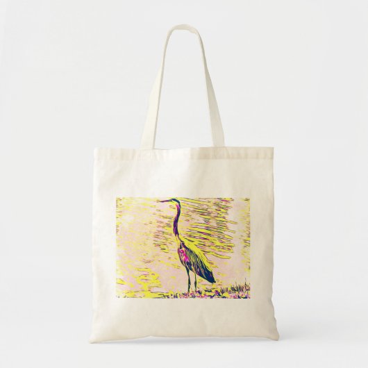 Heron Standing Tall Tote Bag (Voorkant)