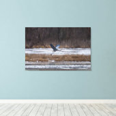 Heron-start Canvas Afdruk (Insitu (Houten vloer))