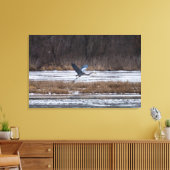 Heron-start Canvas Afdruk (Insitu (Woonkamer))