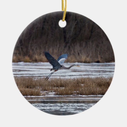 Heron-start Keramisch Ornament (Voorkant)