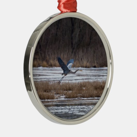 Heron-start Metalen Ornament (Rechts)