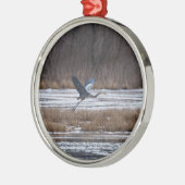Heron-start Metalen Ornament (Links)