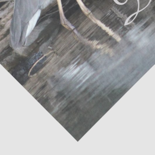 Heron Tissue Paper Tissuepapier (Detail)