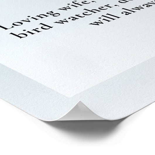 Heron Vogel Liefhebber Viering van het Leven Foto  Poster (Hoek)