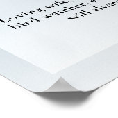 Heron Vogelliefhebber Viering van het Leven Foto B Poster (Hoek)