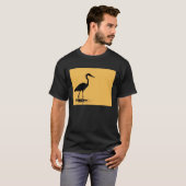 Heron - volwassen donker t-shirt (Voorkant volledig)