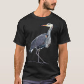 Heron Wildlife Birder T-shirt (Voorkant)