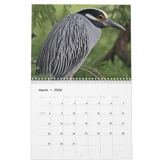 Heronen en groten kalender (Mar 2026)