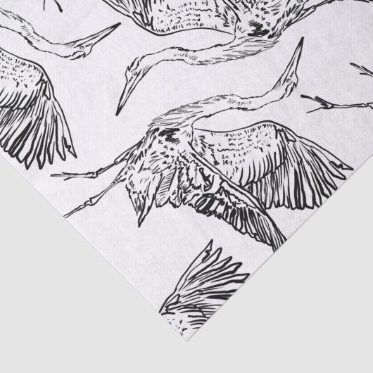 Heronpatroonpapier Tissuepapier (Detail)