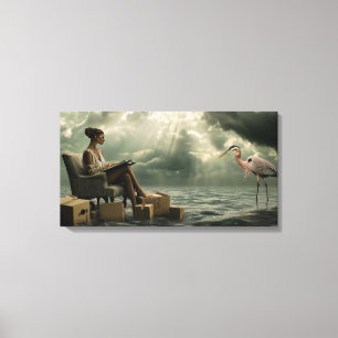 Heronpsychologie Canvas Afdruk