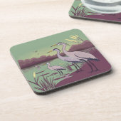 Herons by the Lake Bier Onderzetter (Linkerzijde)