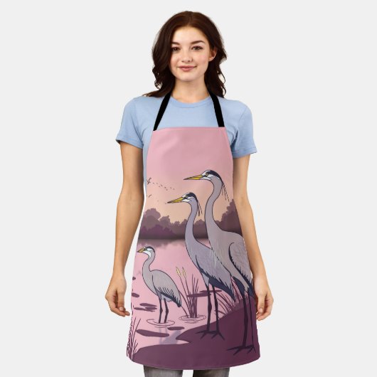 Herons by the Lake Schort (Gedragen)