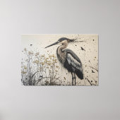 Heron's Elegantie Canvas Afdruk (Voorkant)