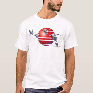 Herons en Sun T-Shirt