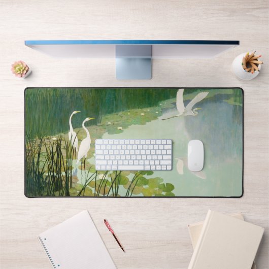 Herons in de zomer door Newell Convers Wyeth Bureaumat (Kantoor 1)