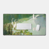 Herons in de zomer door Newell Convers Wyeth Bureaumat (Keyboard & Muis)