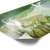 Herons in de zomer door Newell Convers Wyeth Foto Afdruk (Hoek)