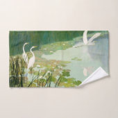 Herons in de zomer door Newell Convers Wyeth Handdoek (Handdoek)