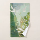 Herons in de zomer door Newell Convers Wyeth Handdoek (Handdoek)