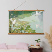 Herons in de zomer door Newell Convers Wyeth Hangend Wandkleed (Slaapkamer)