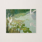 Herons in de zomer door Newell Convers Wyeth Legpuzzel (Horizontaal)