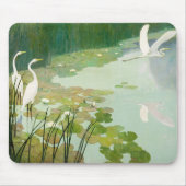 Herons in de zomer door Newell Convers Wyeth Muismat (Voorkant)